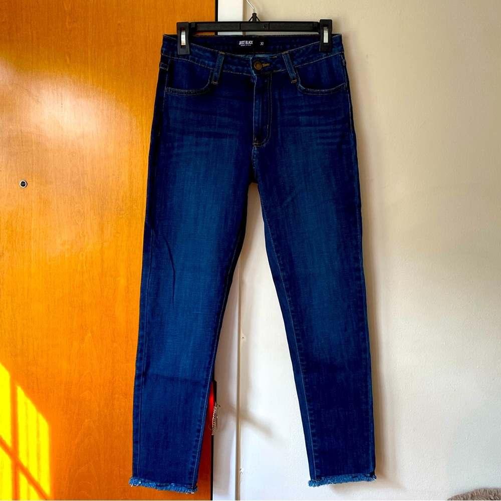 JUST BLACK Ankle Skinny Jeans size 30